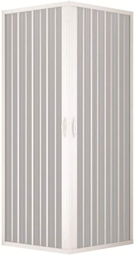 ROLLPLAST PINTO Mampara de ducha 70 x 70 cm - PVC - Apertura central - Modelo Acuario